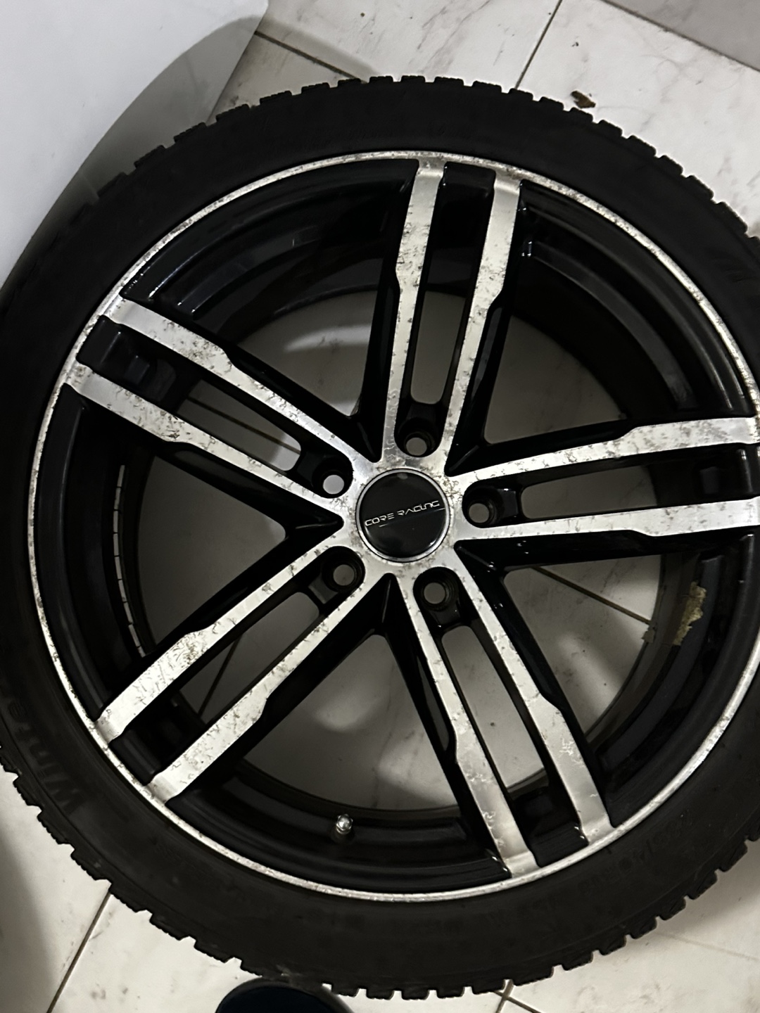 18" Rims with Winter Tires 235 40 R18 5x112 bolt pattern - photo 5