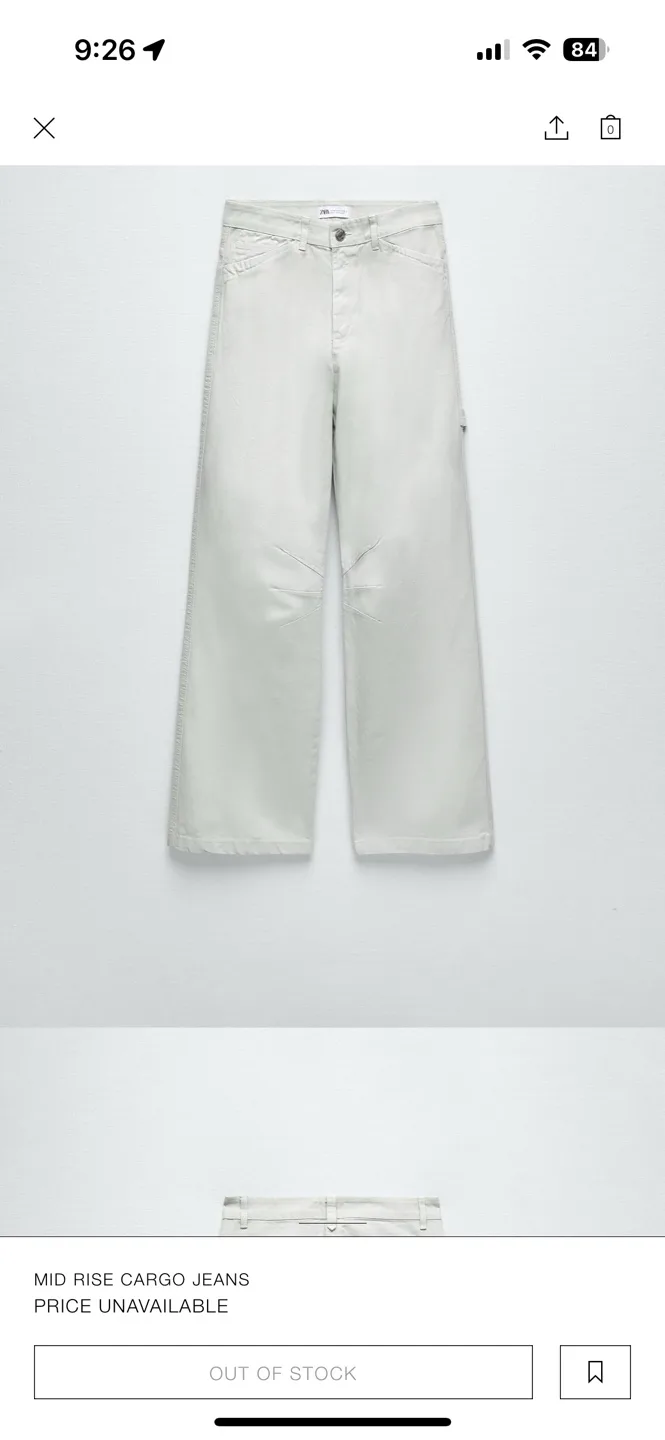 Zara Mid Rise Cargo Jeans #ThriftyPicks image indicator(8)