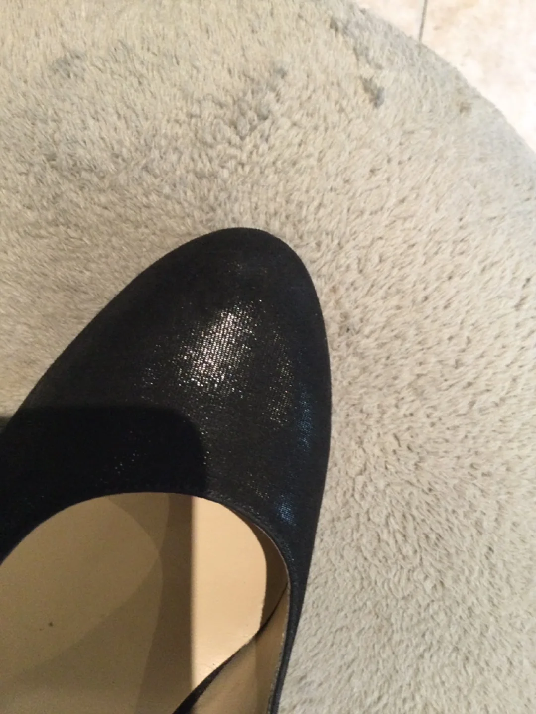 Nine West Black Leather Heels image indicator(2)