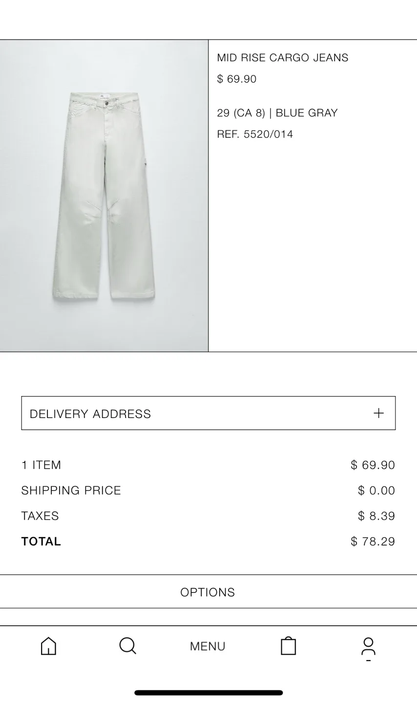 Zara Mid Rise Cargo Jeans #ThriftyPicks image indicator(9)