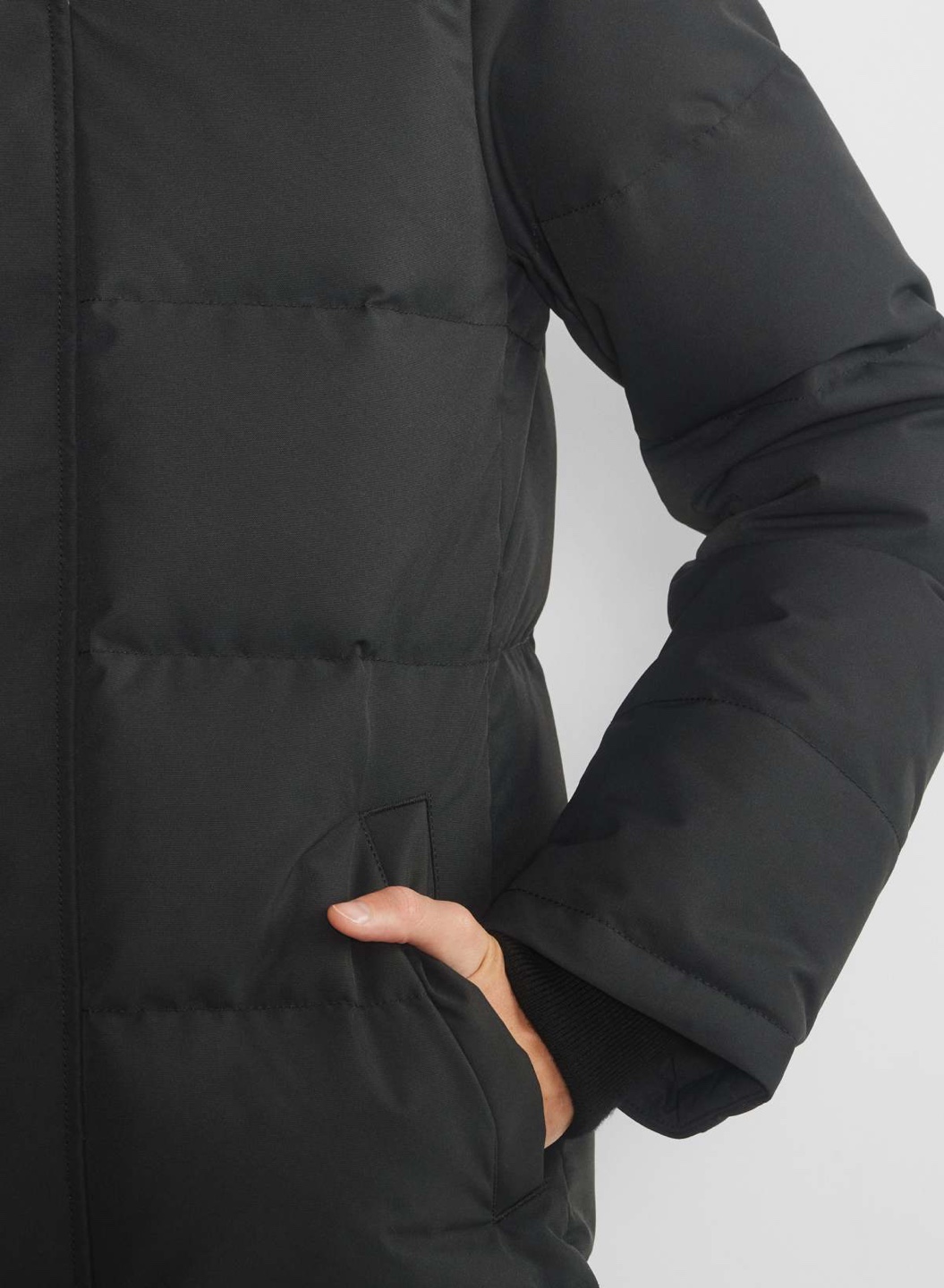 Aritiza - Black Puffer Jacket with Fur Hood - photo 5