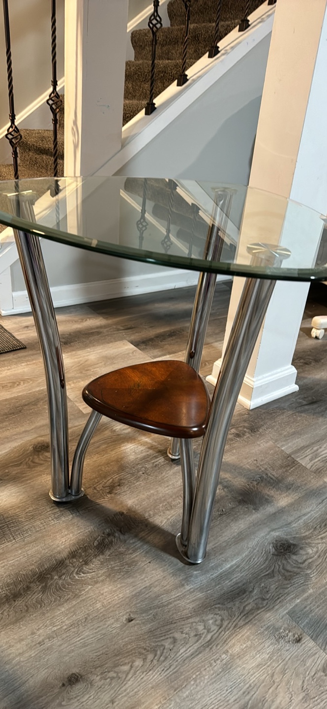 Glass End Table - photo 3