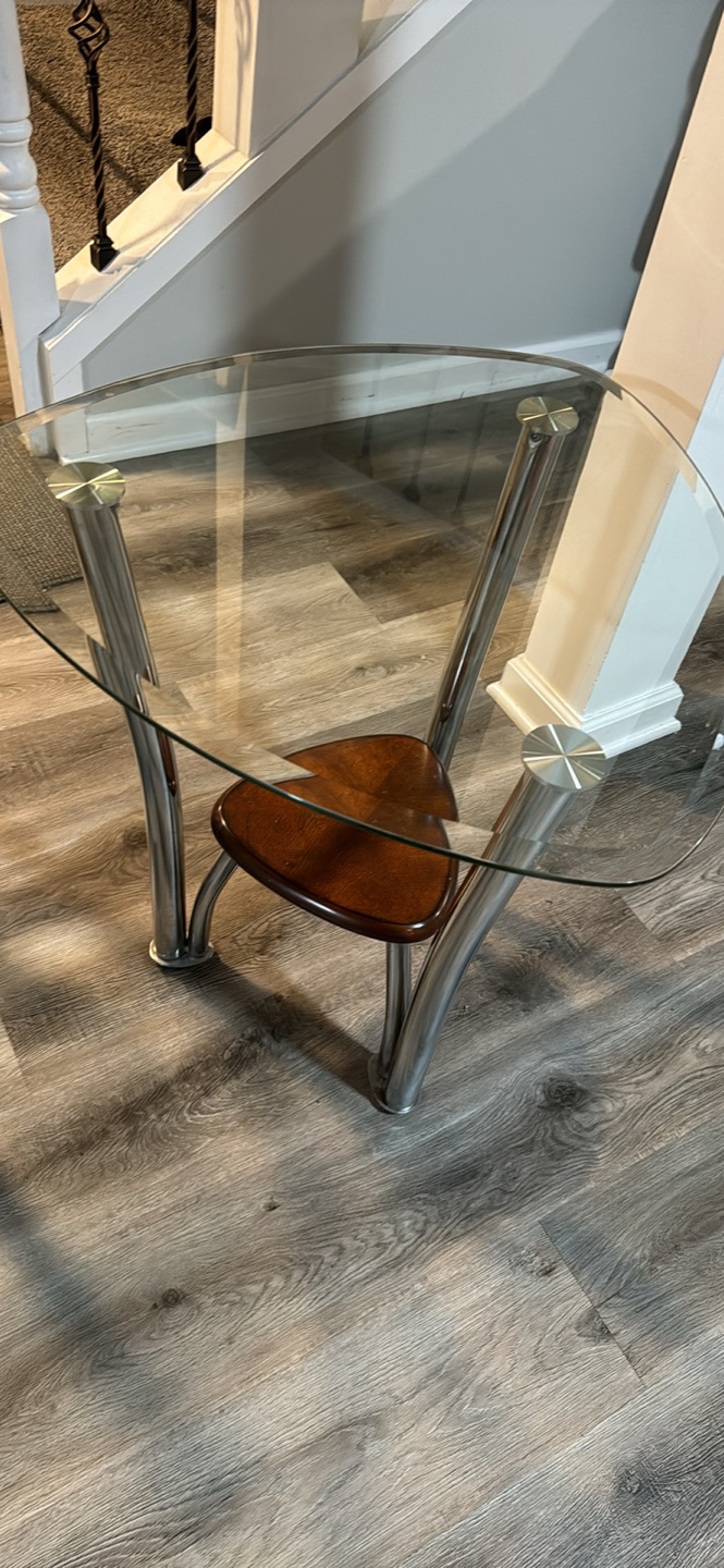 Glass End Table - photo 5