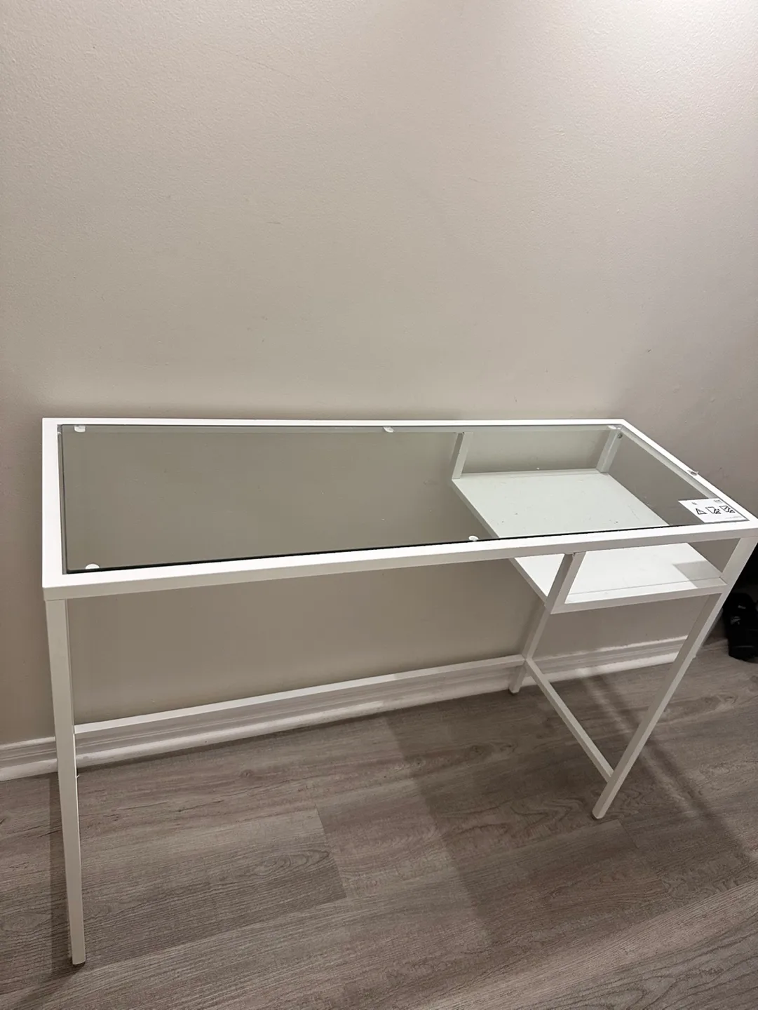 IKEA VITTSJÖ Glass White Table thumbnail