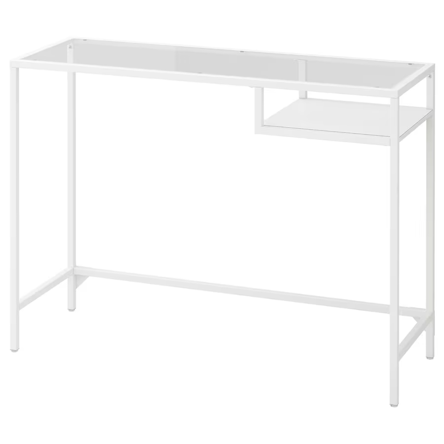 IKEA VITTSJÖ Glass White Table - photo 5