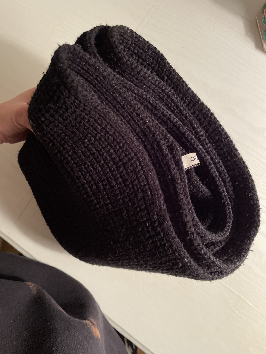 Black Knit Scarf - photo 2
