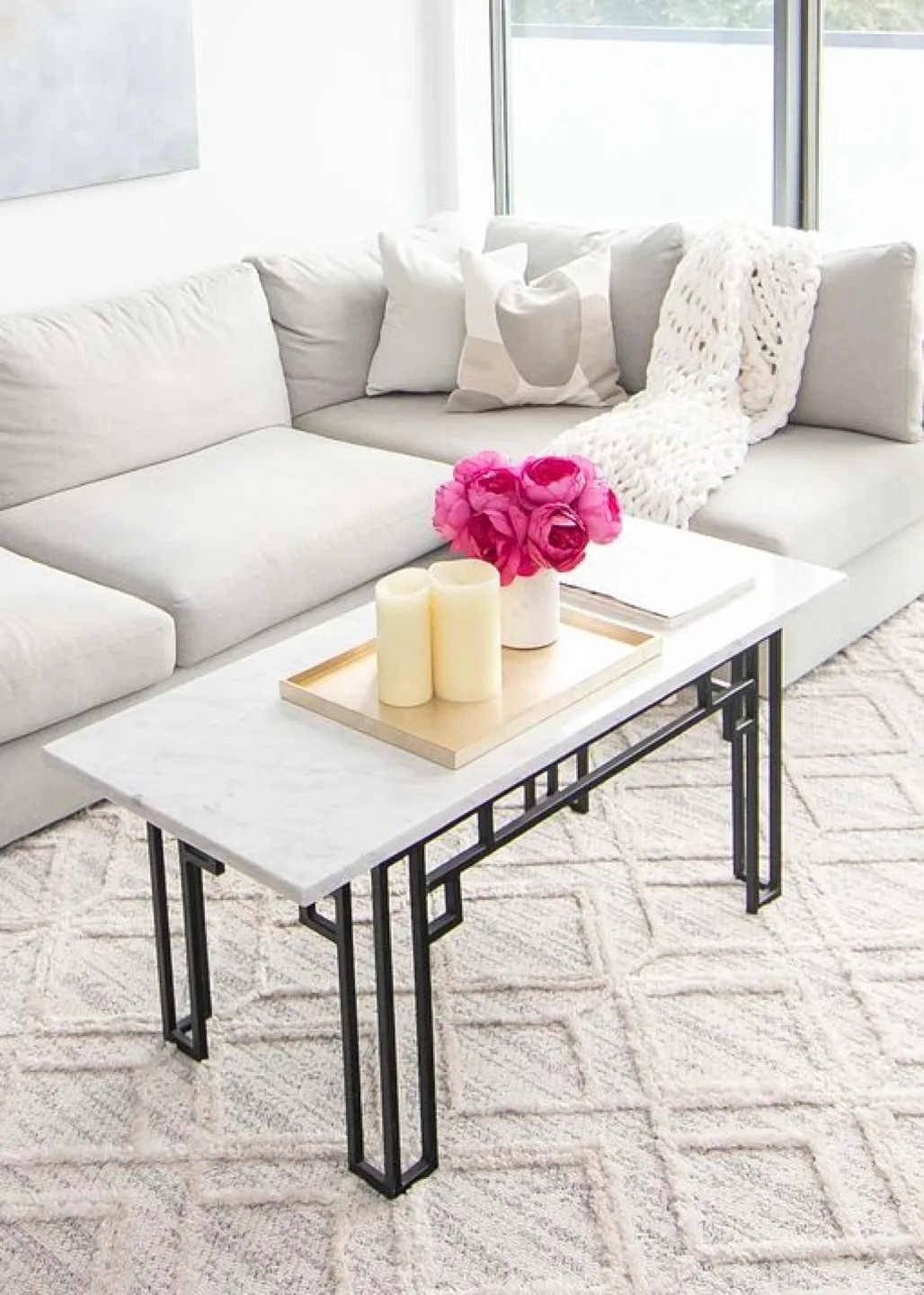 EQ3 custom marble & brass coffee table image indicator(2)