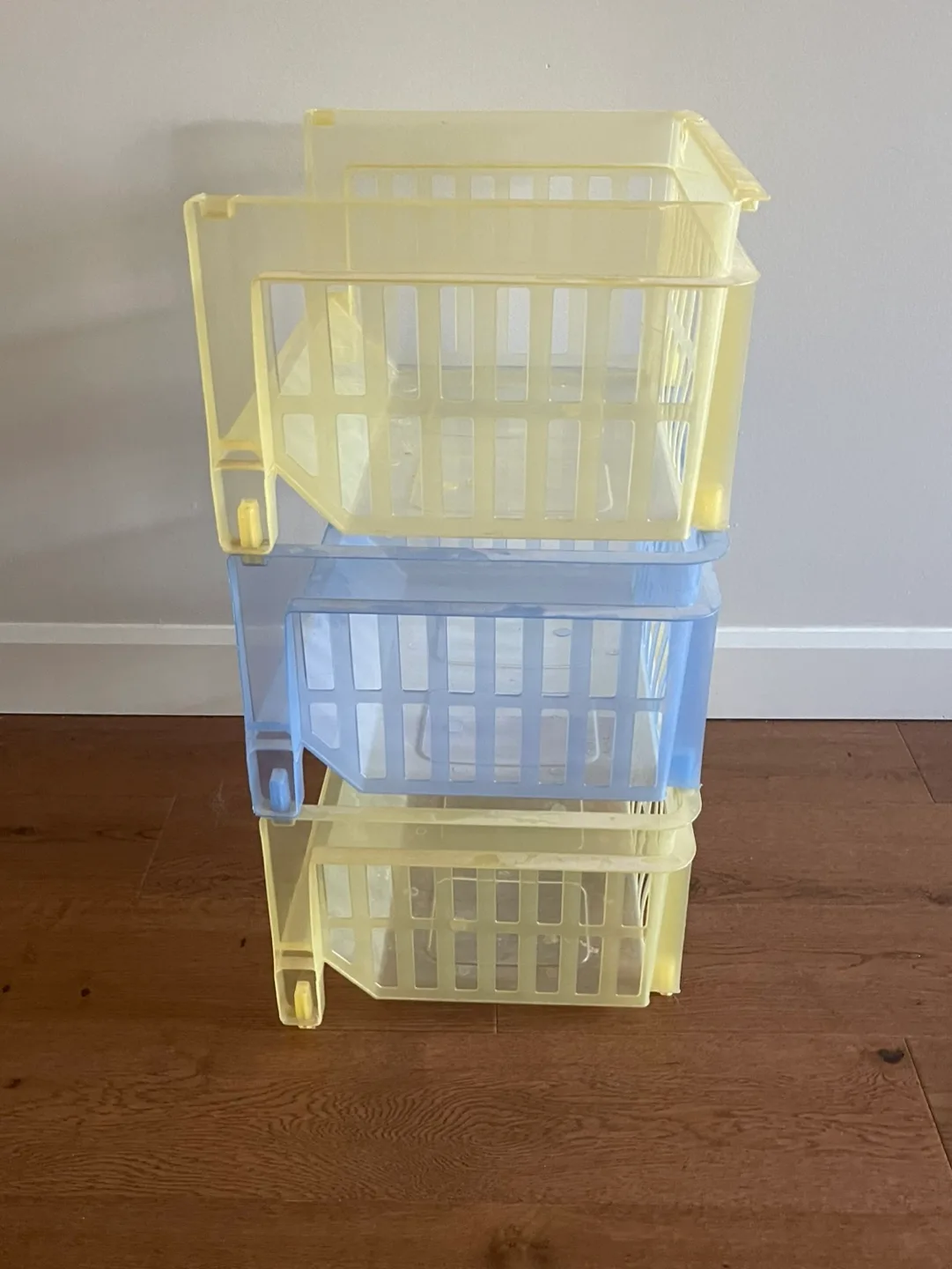 Set of 3 Stackable Storage Bins image indicator(3)