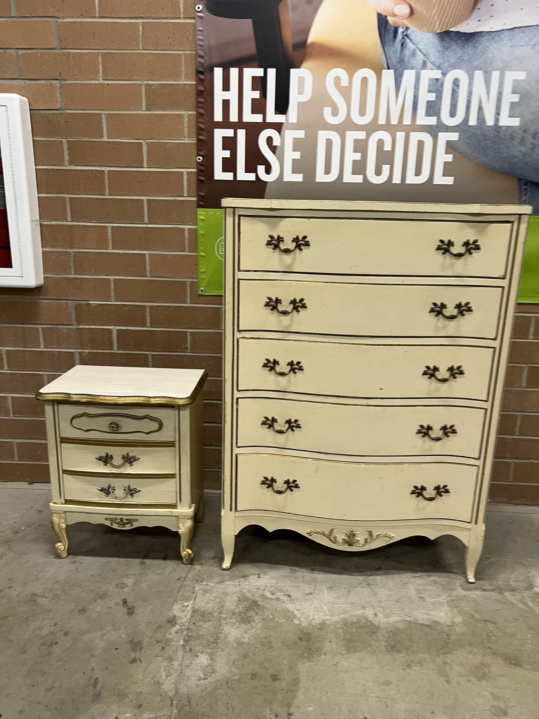 Vintage Dresser & Nightstand Set