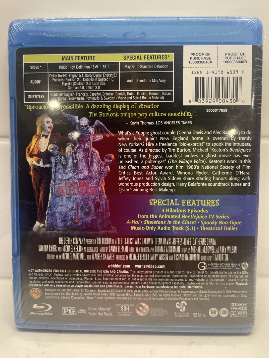 Beetlejuice Blu-ray - photo 2