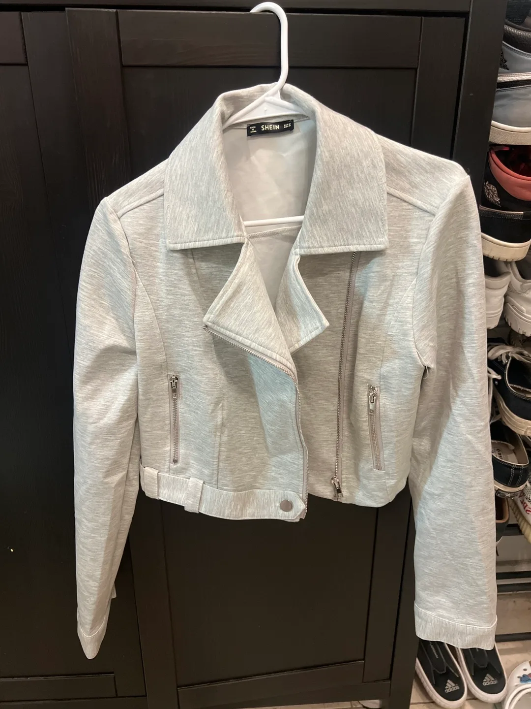 Grey Moto Jacket thumbnail