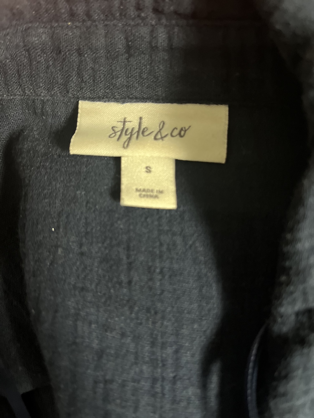 Style & Co. Black Button-Up Dress - photo 2