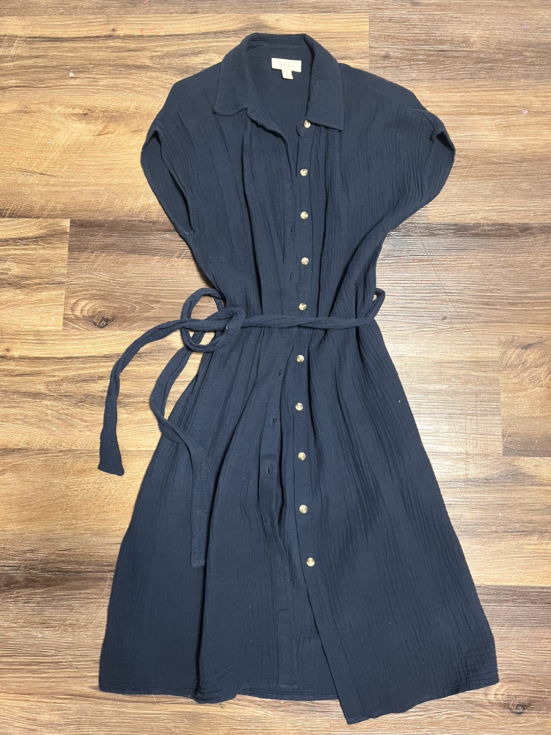 Style & Co. Black Button-Up Dress