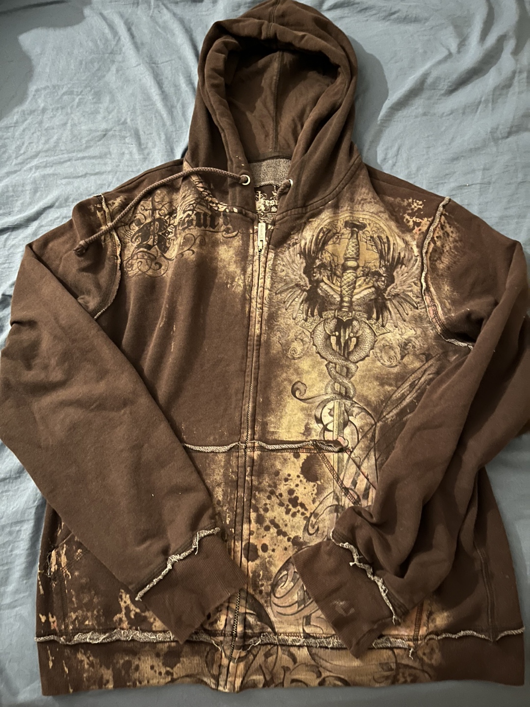 Resurge Brown Zip-Up Hoodie