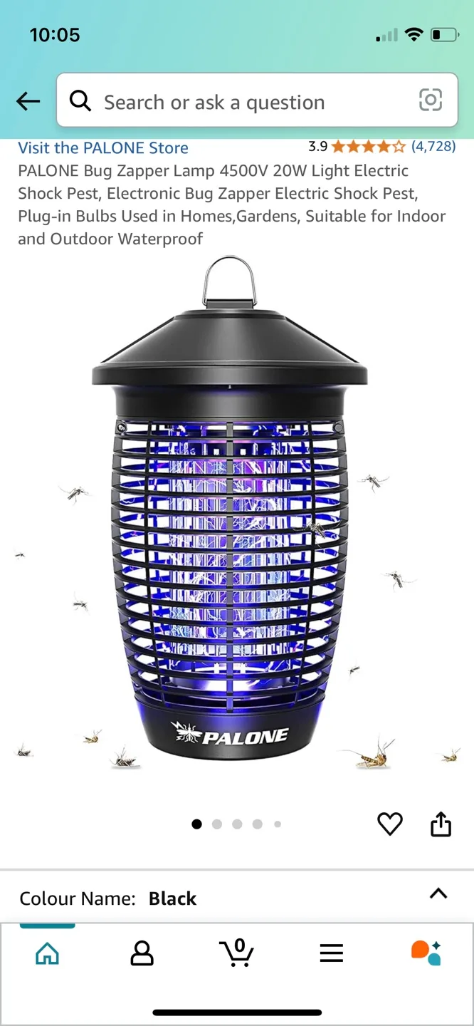 PALONE Electric Bug Zapper Lamp image indicator(2)
