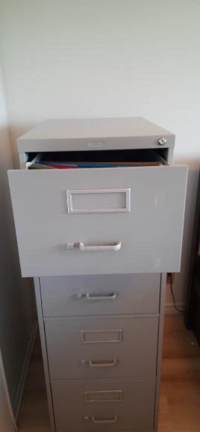 Five Drawer Metal Filing Cabinet