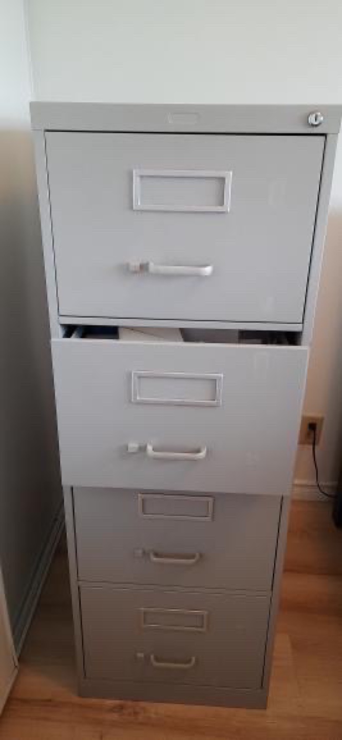 Five Drawer Metal Filing Cabinet - photo 3