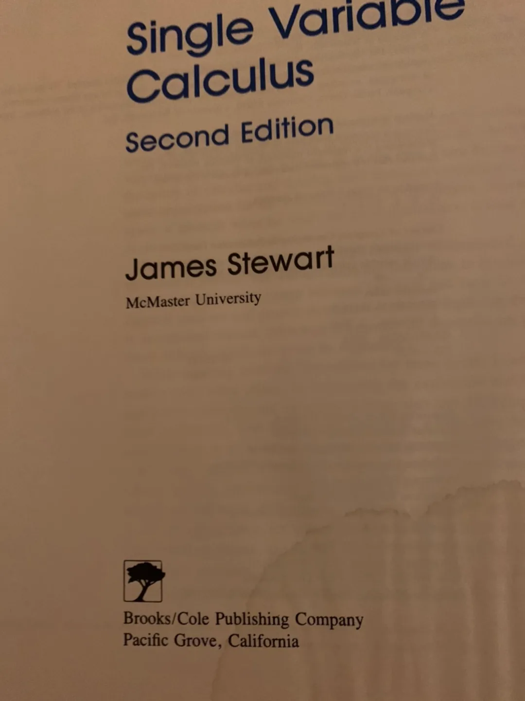 Single Variable Calculus, 2Edition. by James Stewart image indicator(2)