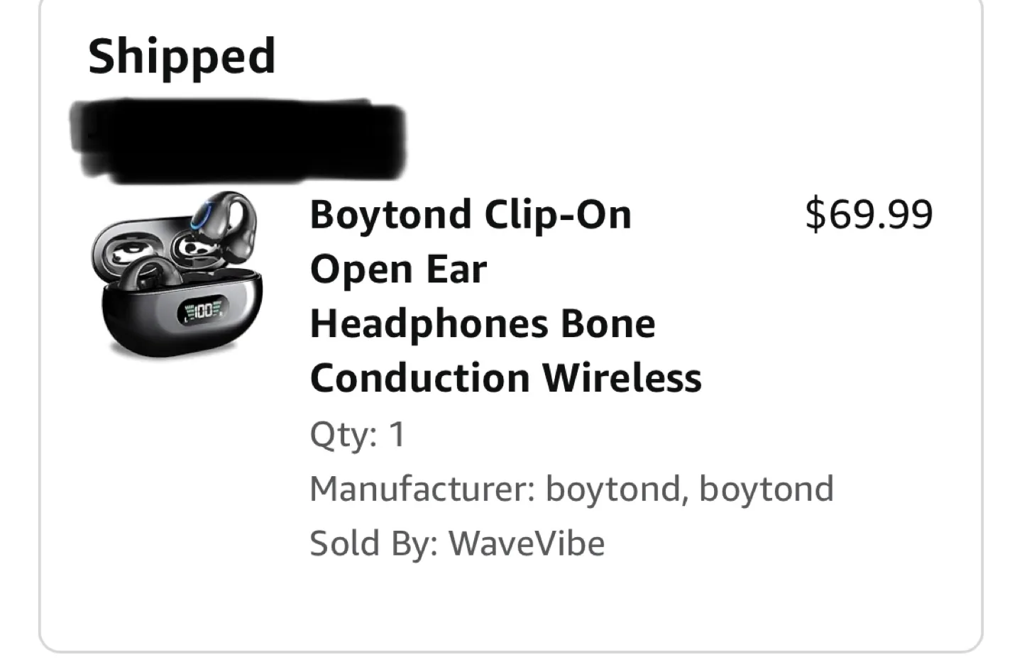 Boyond Clip on Open Ear Wireless Earbuds image indicator(2)
