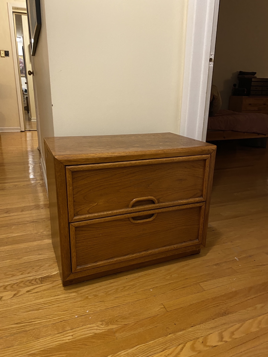 Wooden Nightstand/Drawer