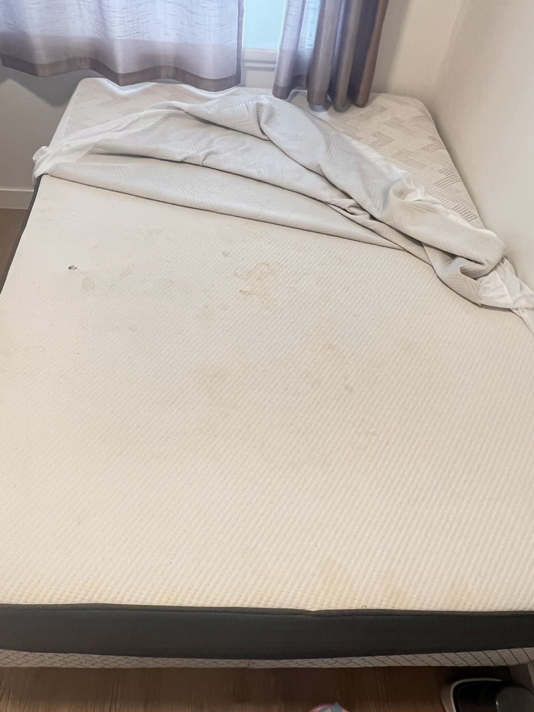 Queen Mattress with Mattress Protector, Box Spring and bed frame - photo 4