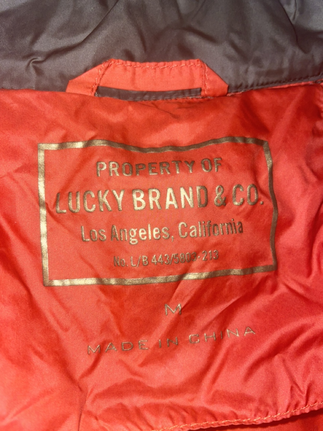 Lucky Brand & Co. Green Puffer Jacket with Orange Lining - photo 4