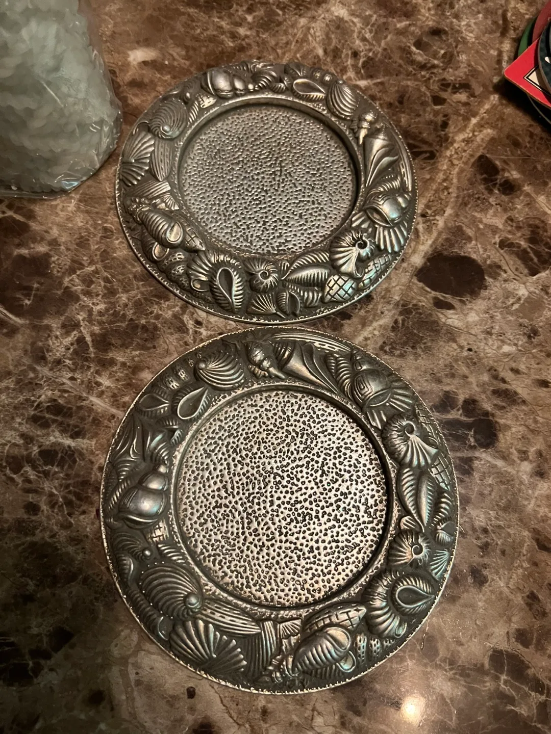 Set of 2 Silver Coasters thumbnail