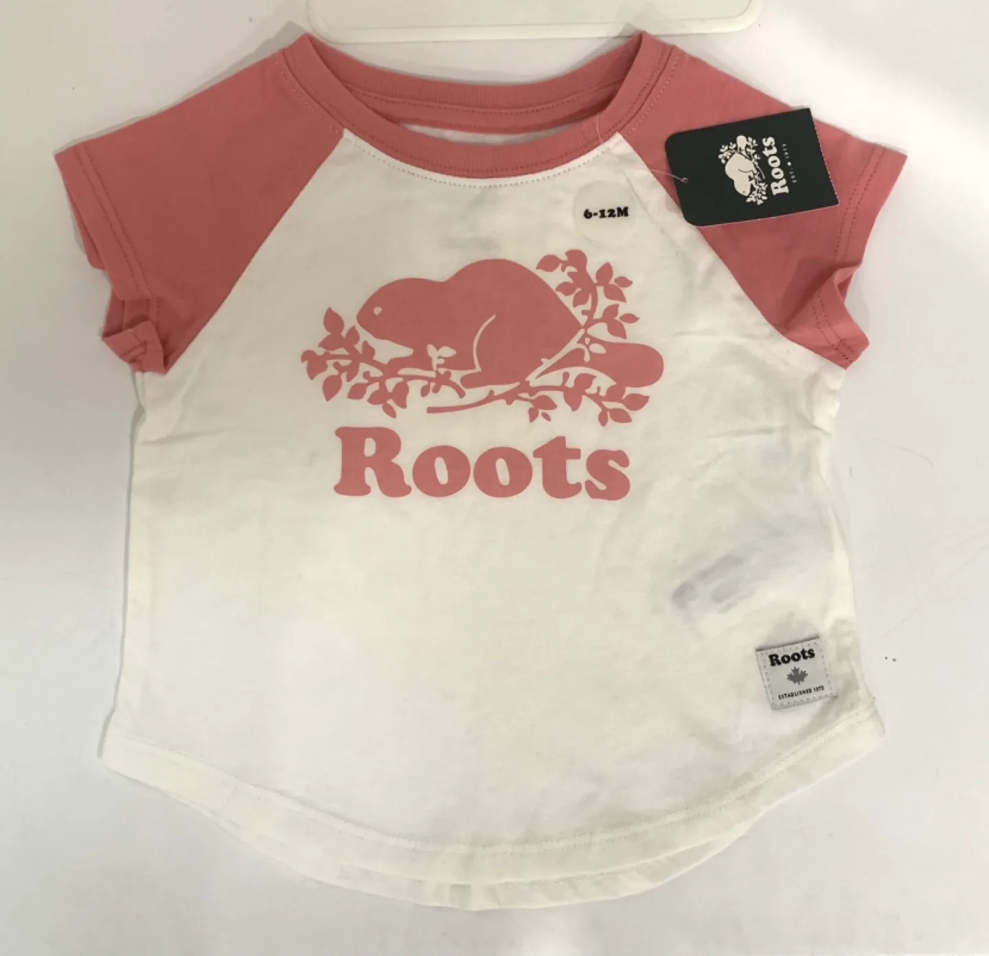 #ThriftyPicks New tags on roots 6-12 months t-shirt thumbnail
