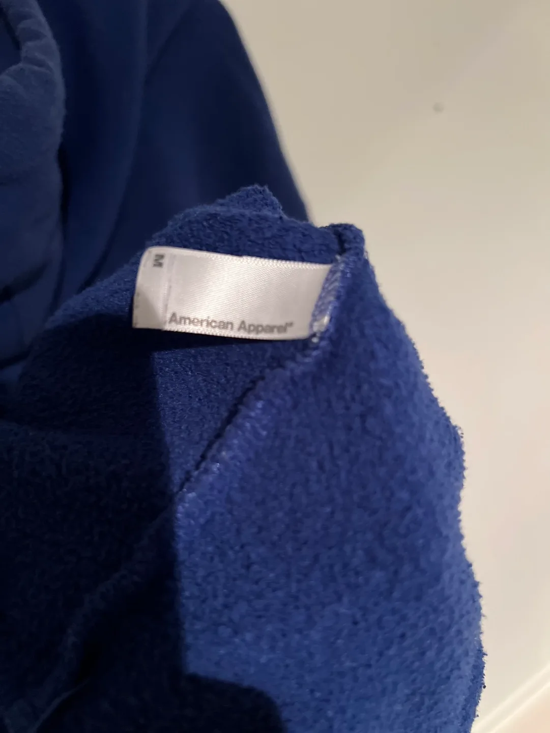 American Apparel Blue Zip-Up Hoodie image indicator(3)