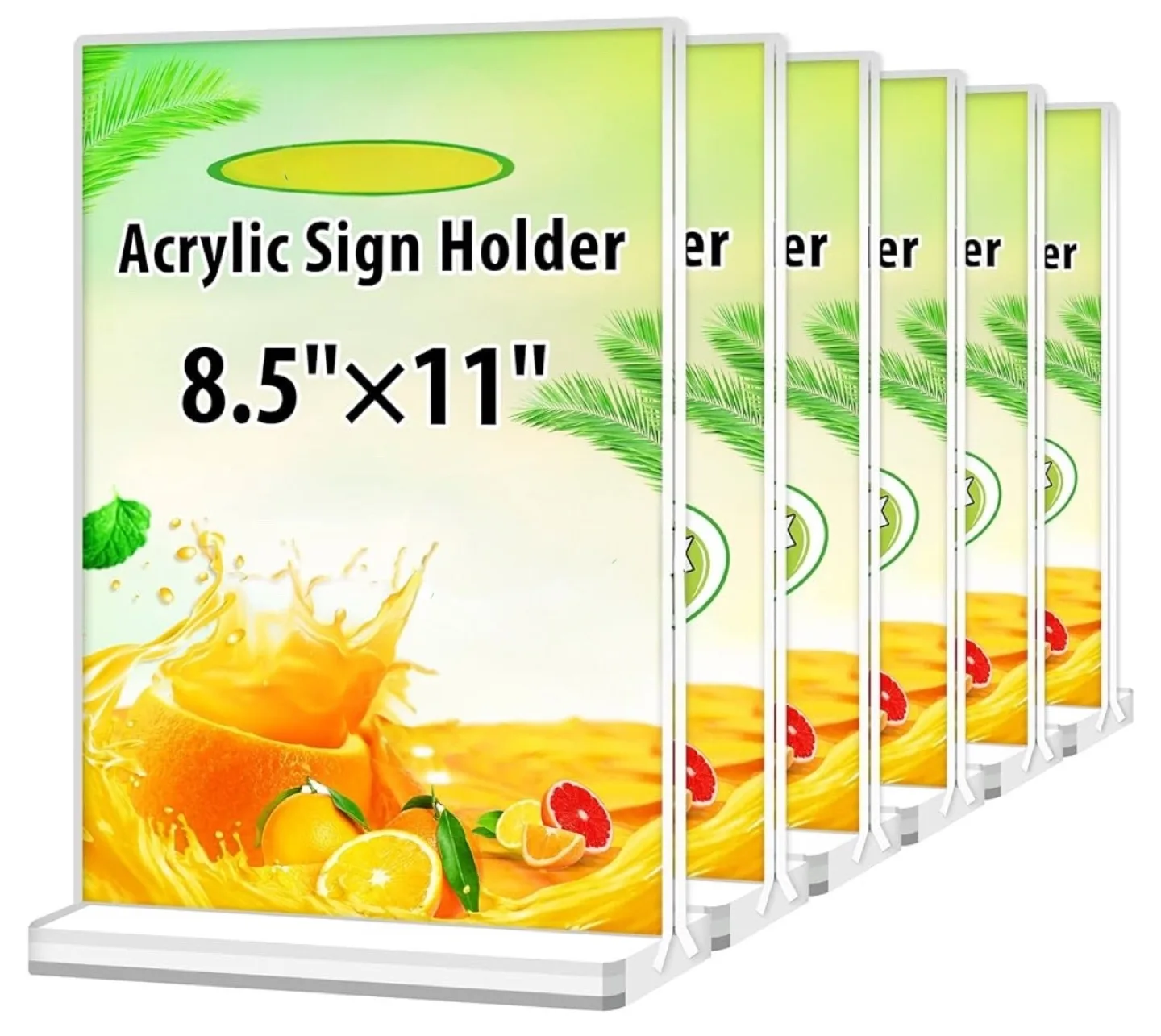 12 pack Clear Acrylic Sign Holder thumbnail
