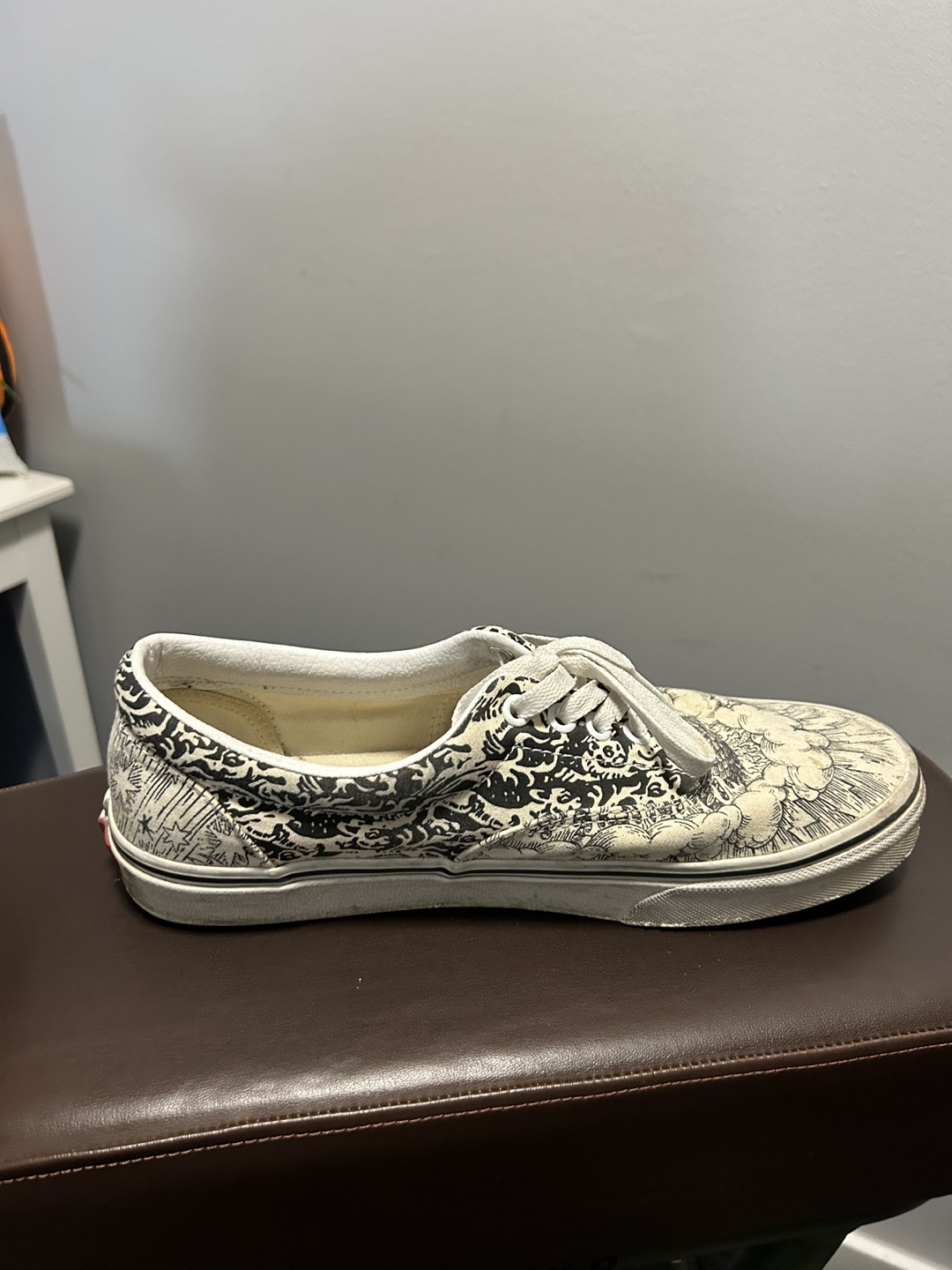 Vans Era Black and White Pattern Sneakers - photo 2