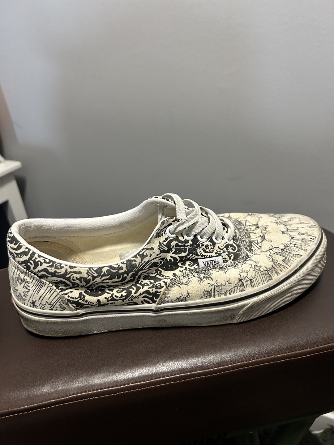 Vans Era Black and White Pattern Sneakers - photo 3