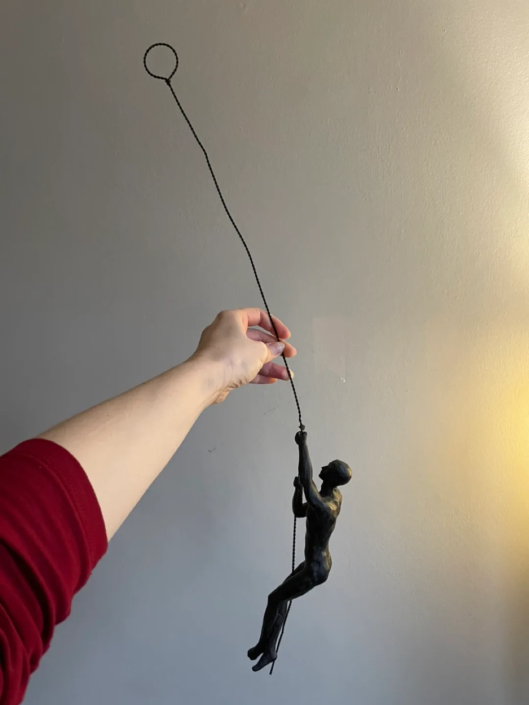 Metal Man Climbing Rope Sculpture image indicator(2)