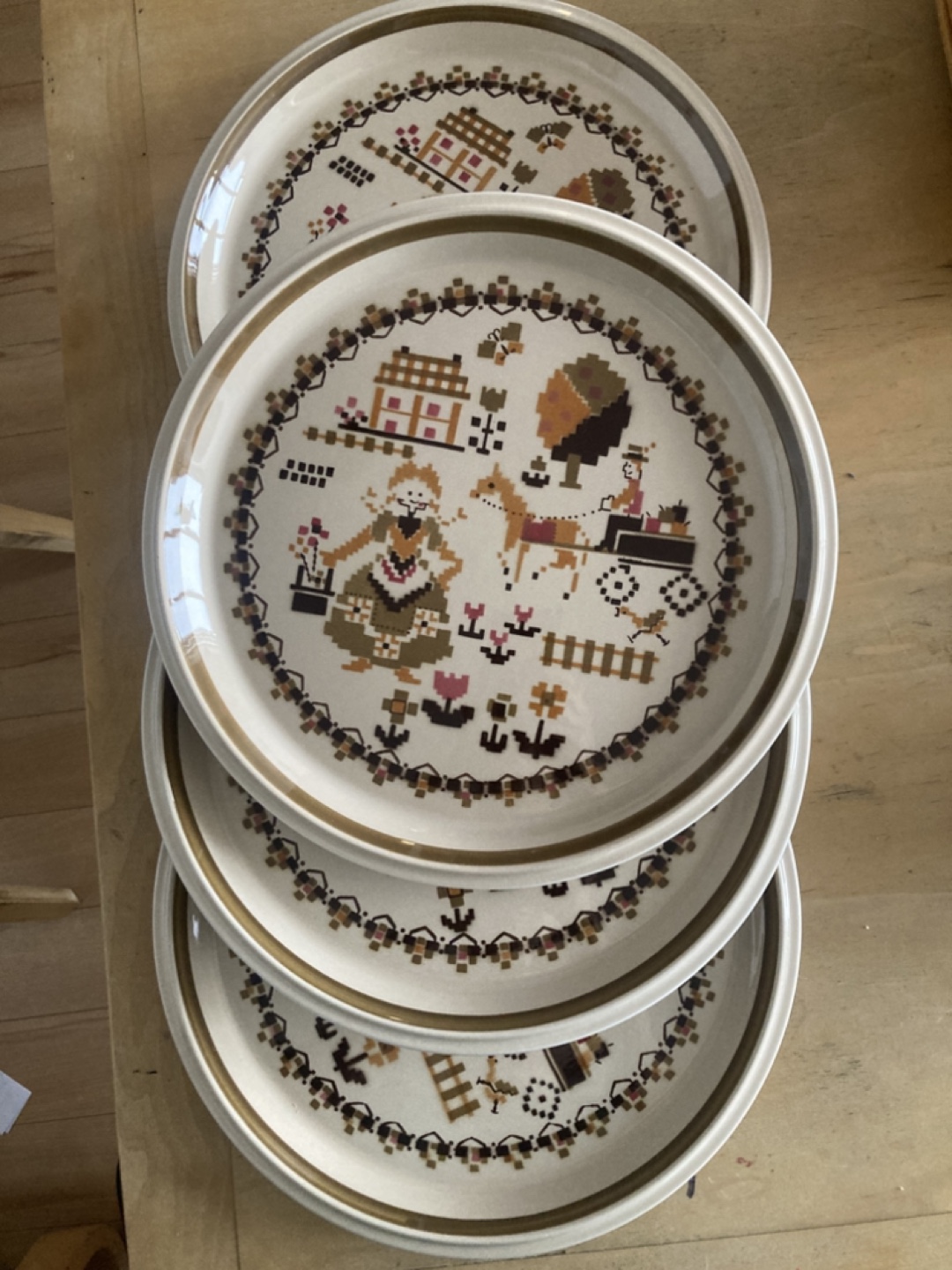 Set of 4 Mikasa Country Store Dinner Plates #thriftypicks - photo 2