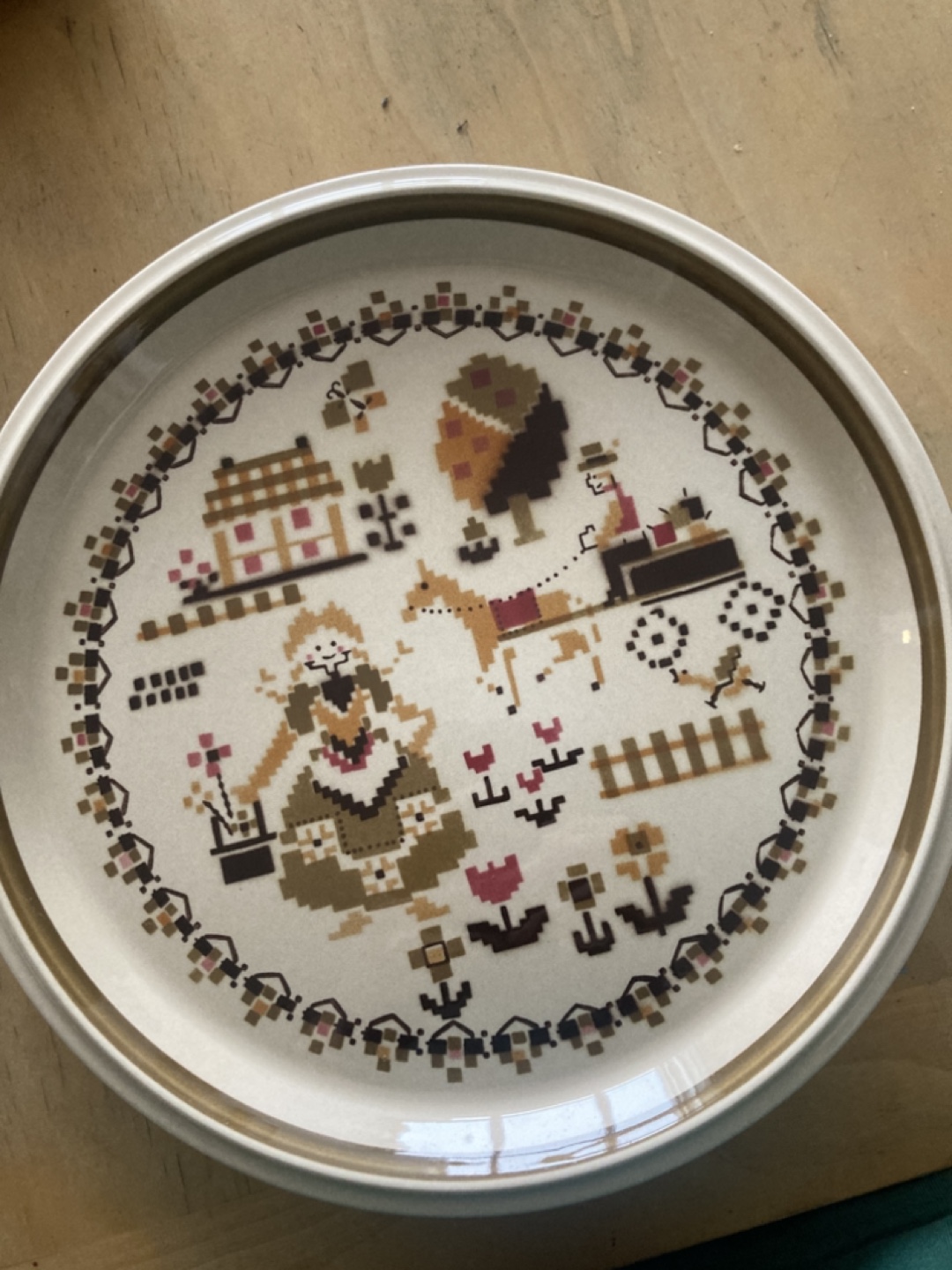 Set of 4 Mikasa Country Store Dinner Plates #thriftypicks