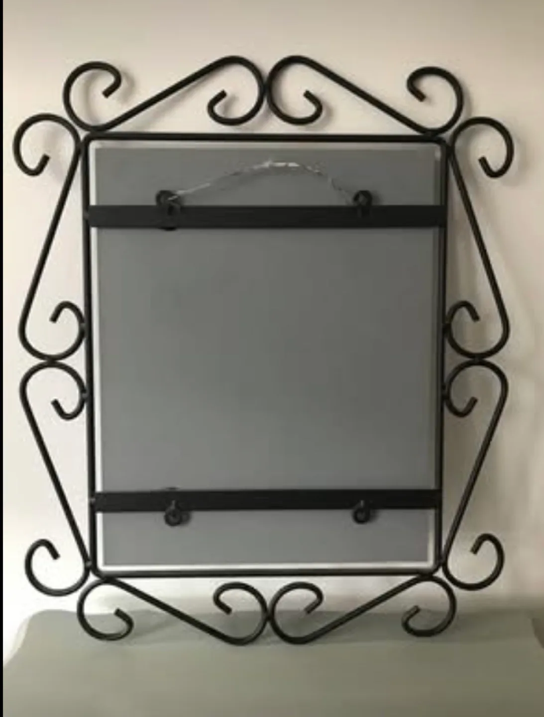 Black Metal Ornate Mirror image indicator(2)