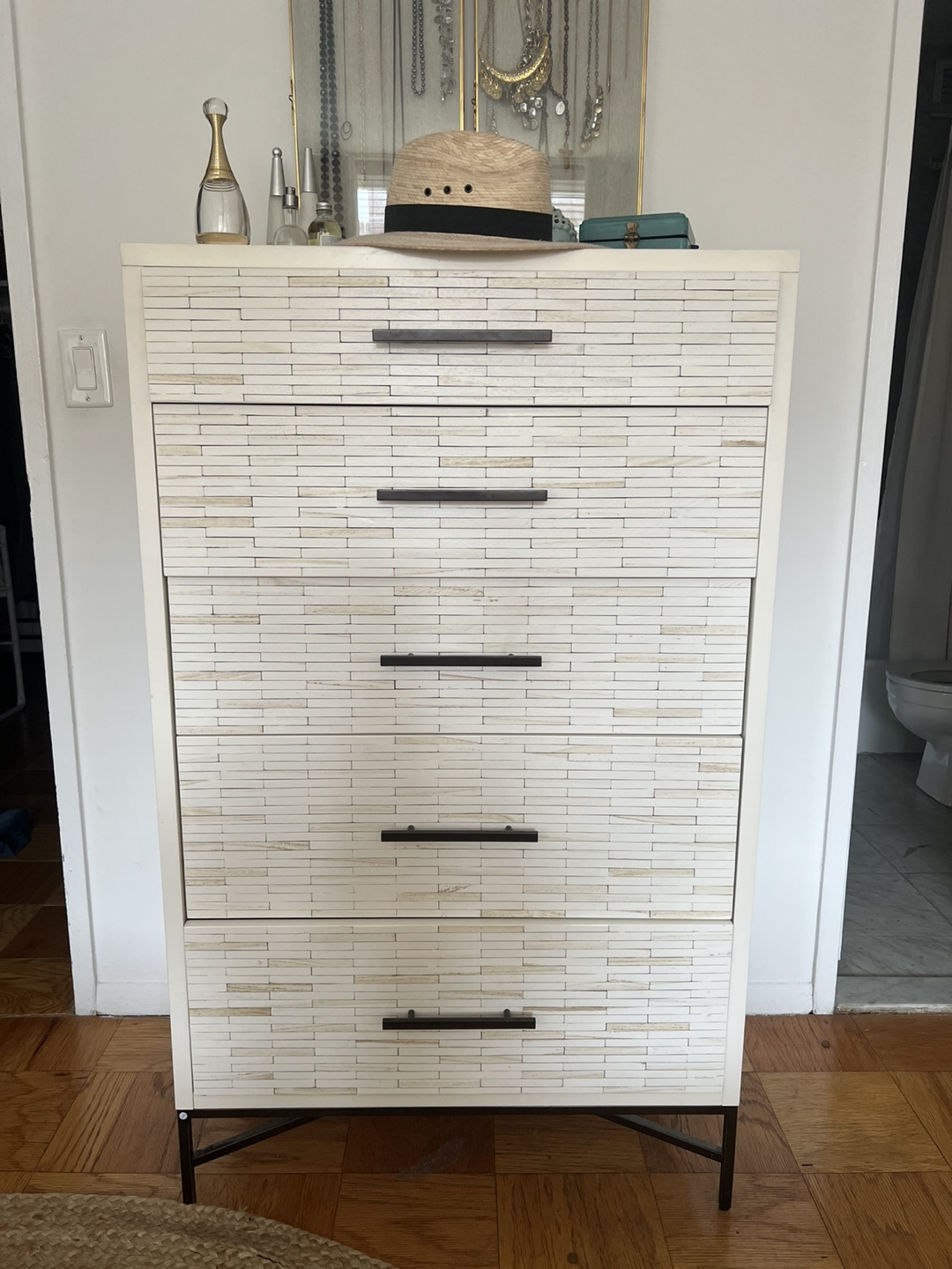 Wood-Tiled 5 Drawer Dresser - West Elm