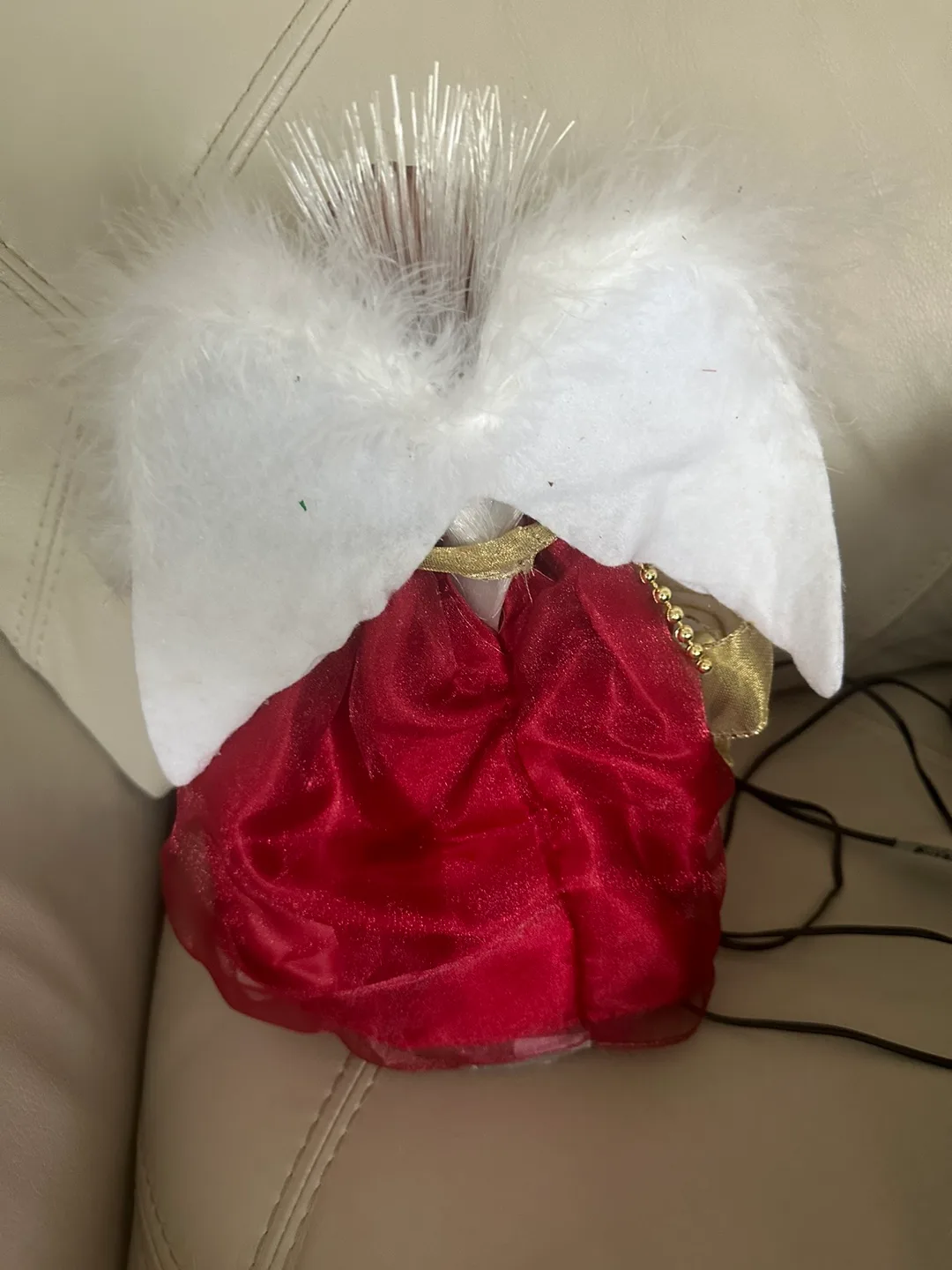 LED Fibre Optic Angel Christmas Tree Topper image indicator(5)