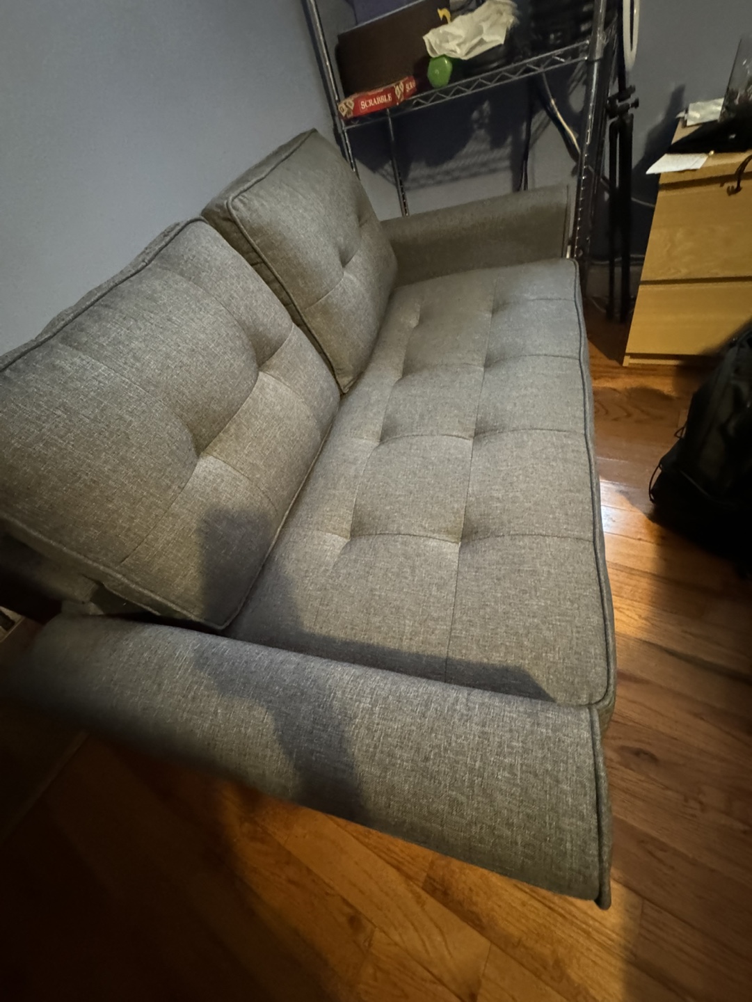 Gray Folding Sofa Bed - photo 3