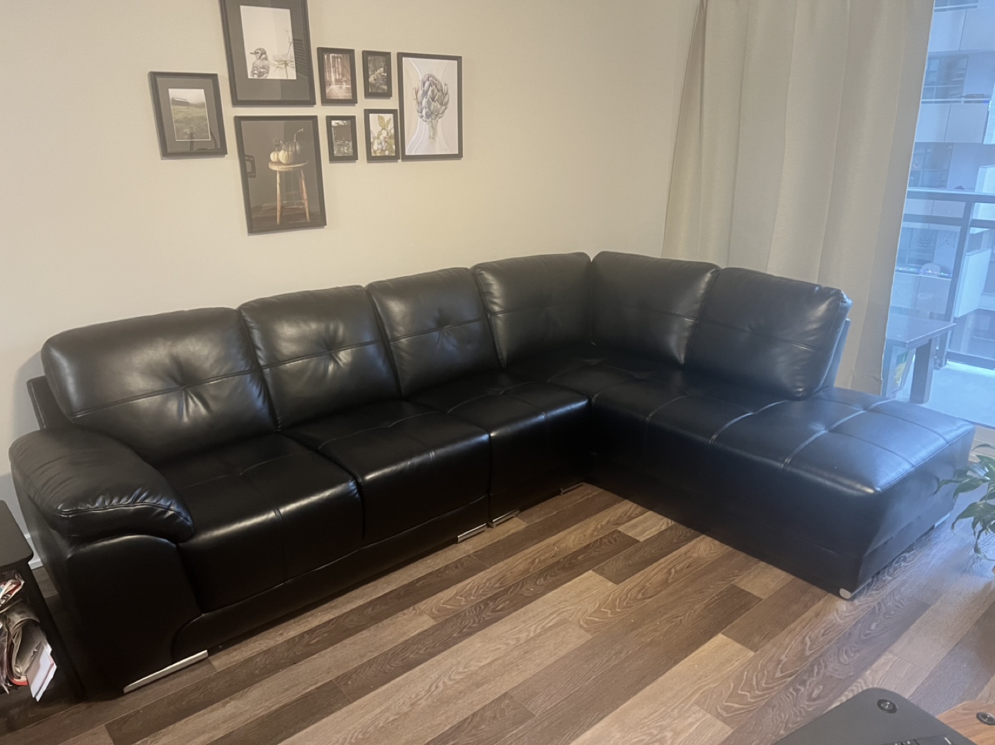 Black Leather Couch