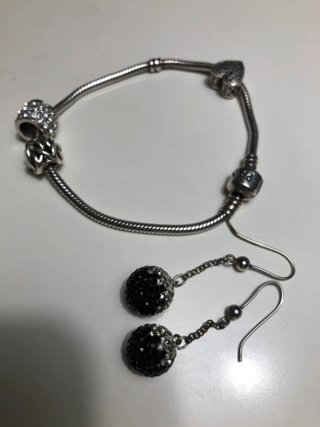 Pandora Bracelet and Earrings thumbnail