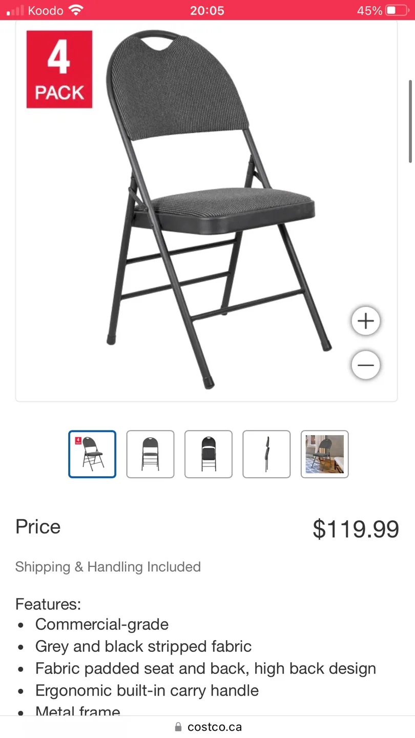 Folding Chair x2 image indicator(6)