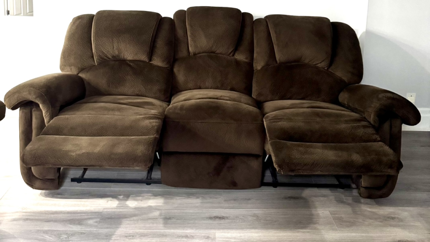 Reclining Sofa with Console set of 2 - photo 2