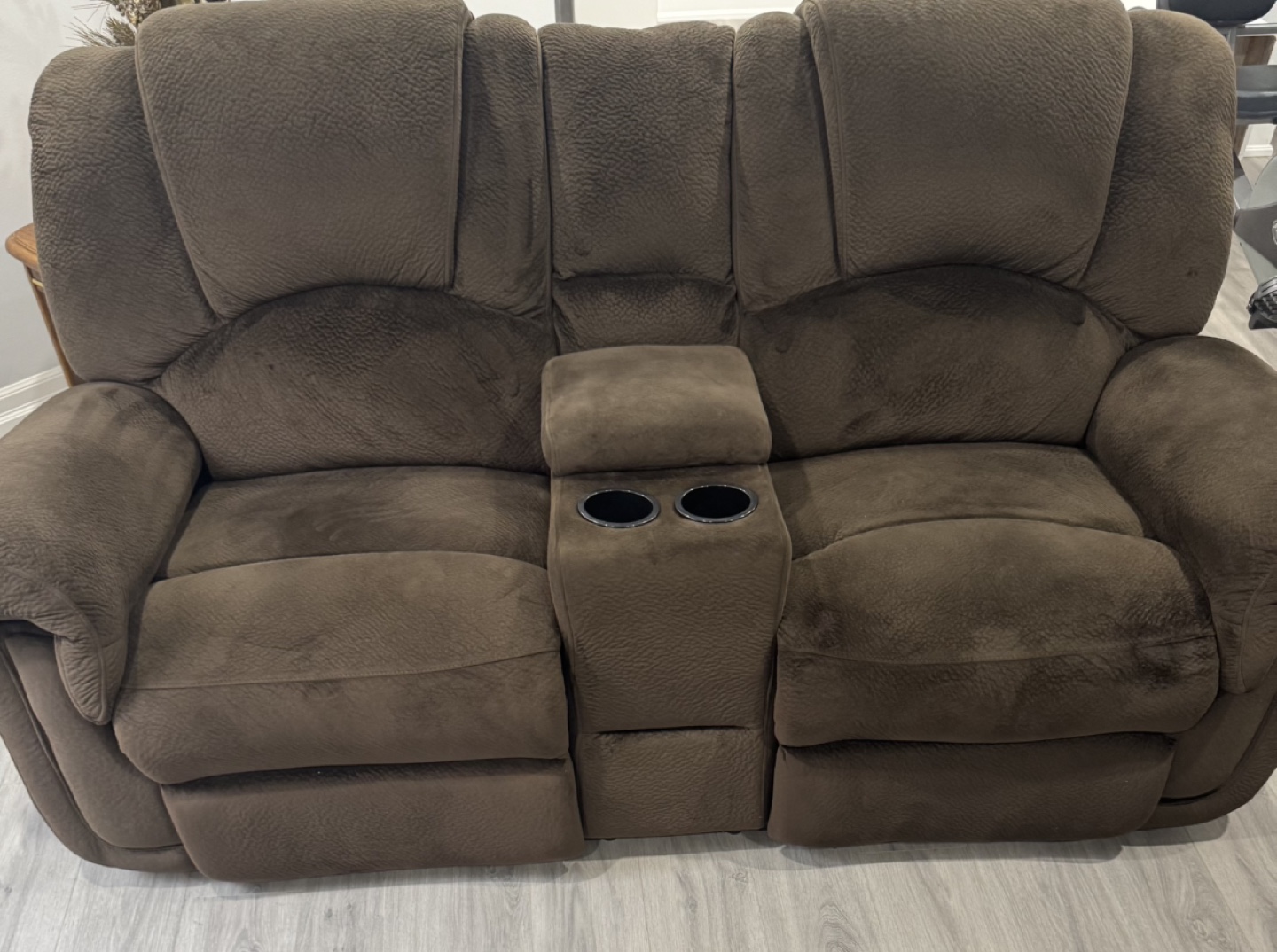 Reclining Sofa with Console set of 2 - photo 3