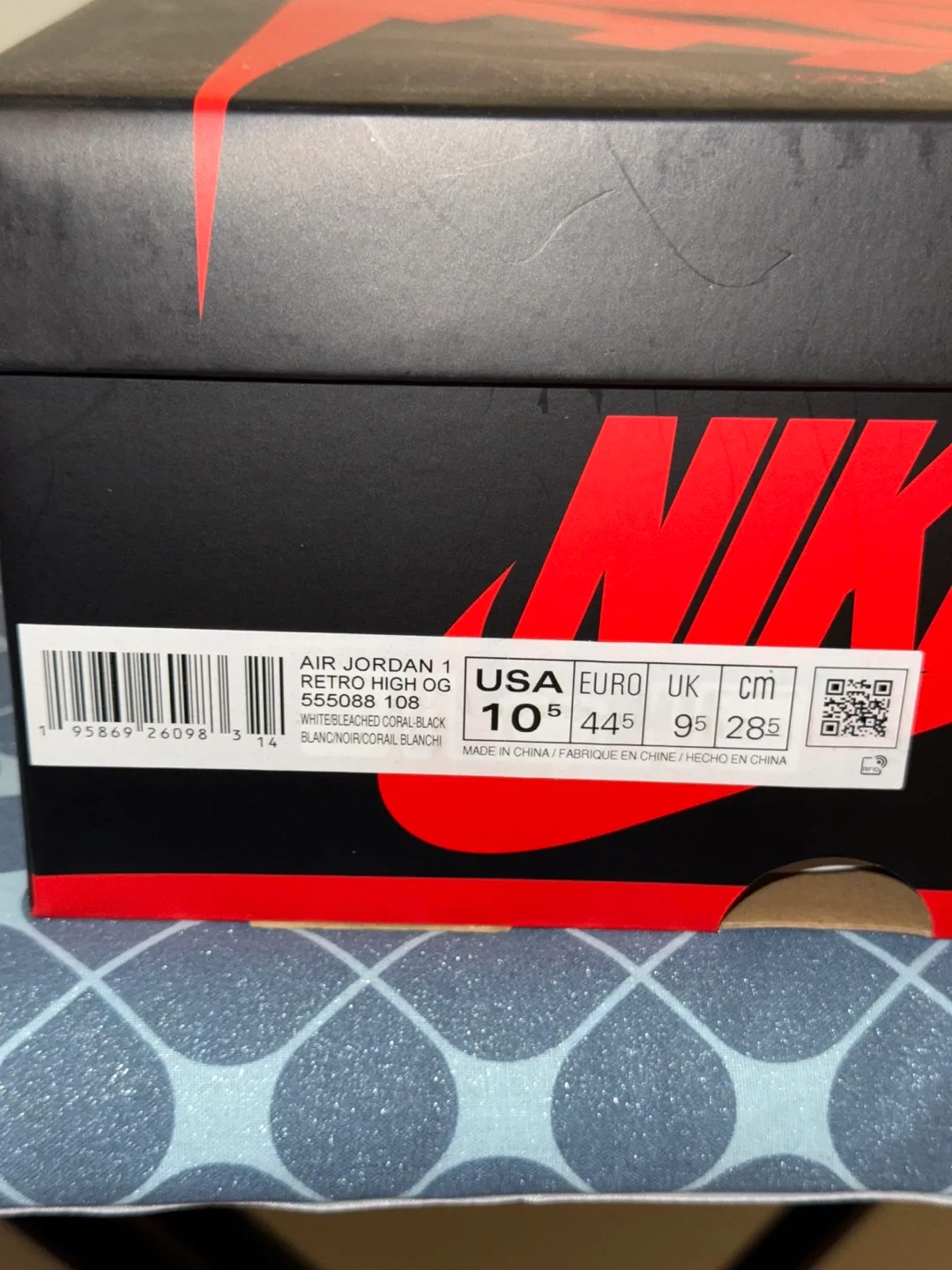 Nike Air Jordan 1 Retro High OG Stage Haze Men's Size 10.5 image indicator(2)