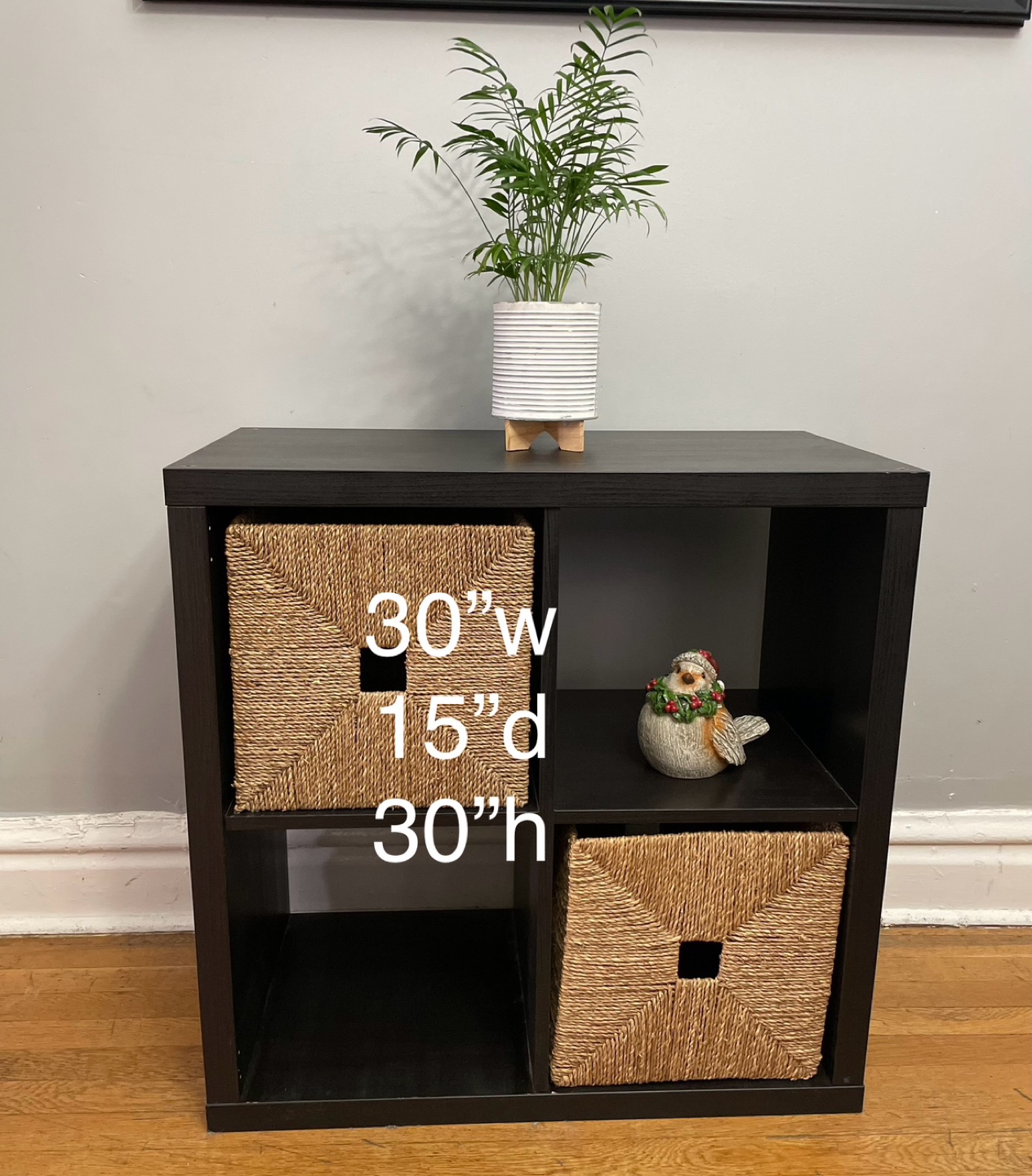 Cube Shelf with 2 Storage Baskets - photo 4