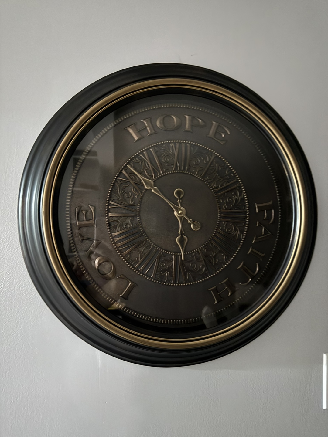 Large Ornate Wall Clock - photo 2