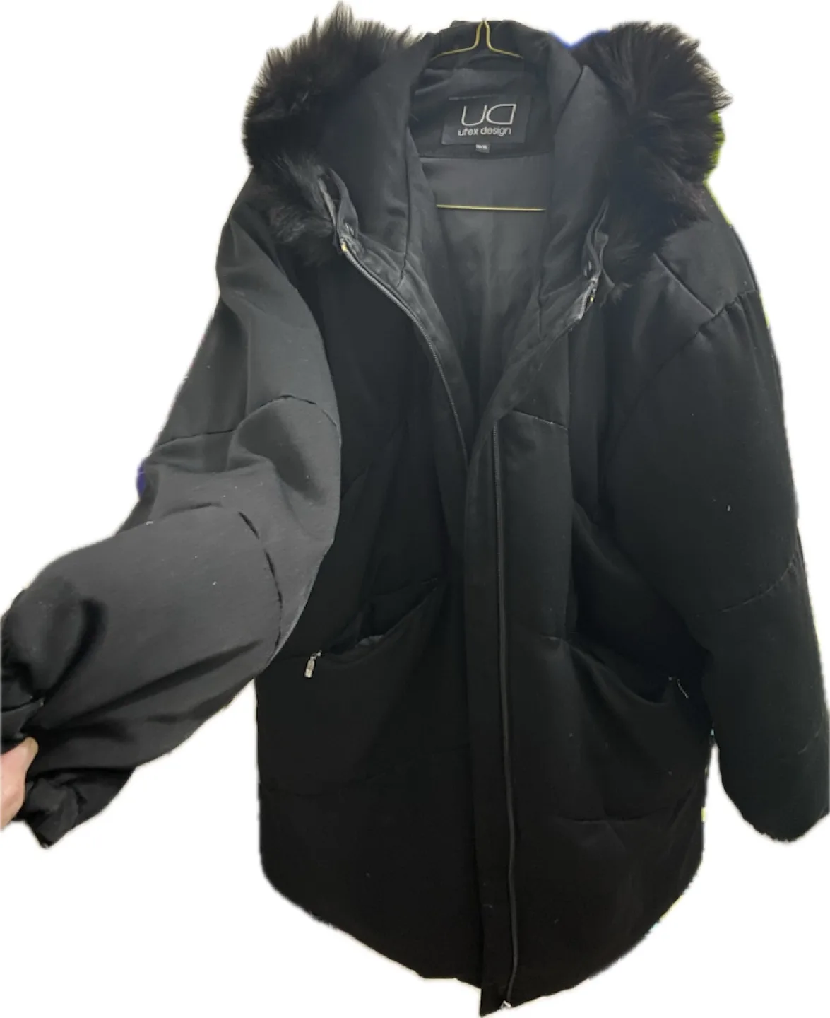 Urex Design Black Winter Coat thumbnail