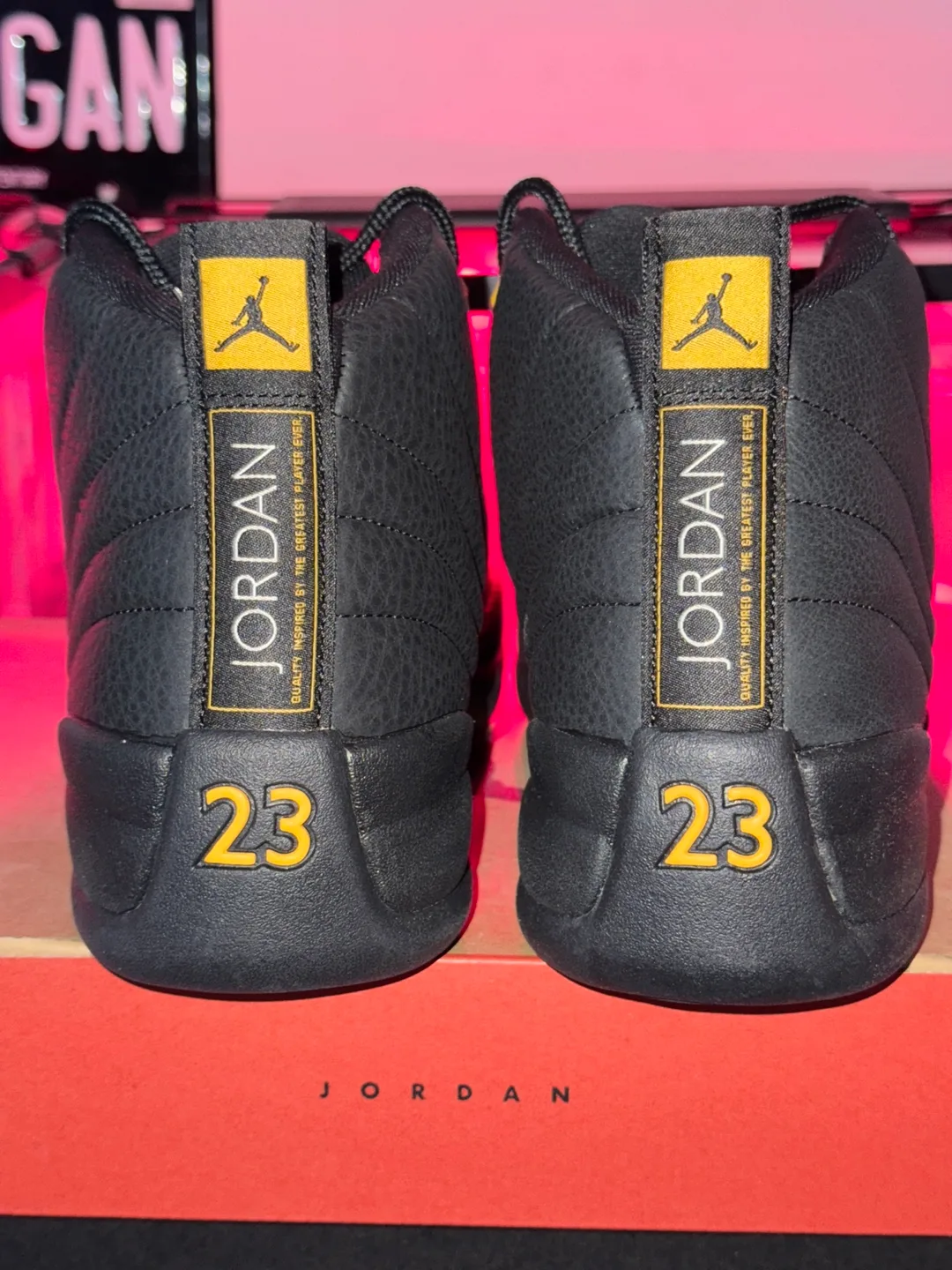 Nike Air Jordan 12 Retro Black/Taxi Men's 12 image indicator(5)