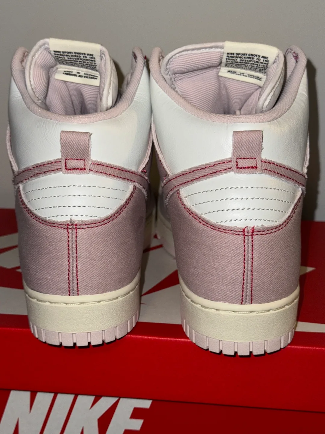 New Auth Nike Dunk High 1985 Summit White/Barely Rose Size 11.5 image indicator(5)